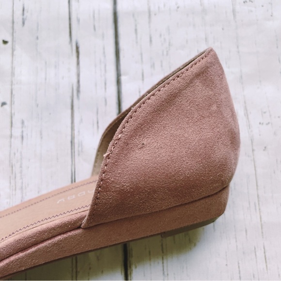 CL by Laundry Women’s Seline Dusty Rose Suede Tassels D’orsay Flats Size 10M - Picture 8 of 10